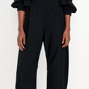 Old Navy Black Cropped Ankle Pants Relaxed Fit